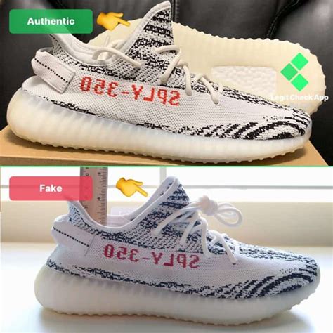 adidas yeezy zebra real vs fake inside tag|yeezy zebra 350 review.